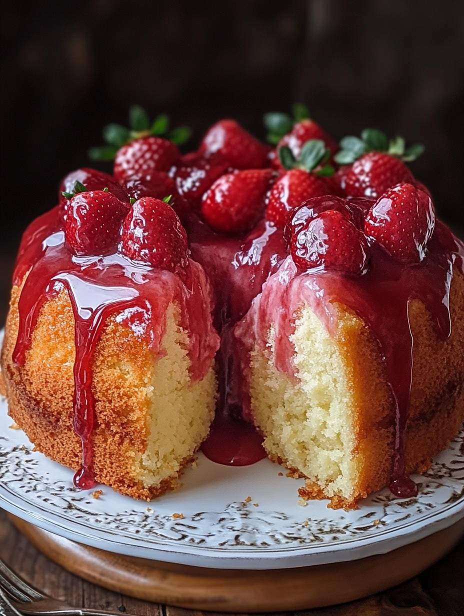 Strawberry Cheesecake Pound Cake Recipe From Scratch