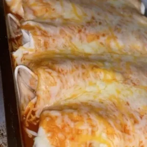 Chicken Enchiladas with Sour Cream White Sauce