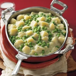 Creamed Potatoes and Peas