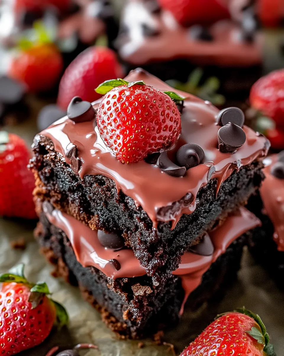 chocolate-dipped-strawberry-brownies-newsile