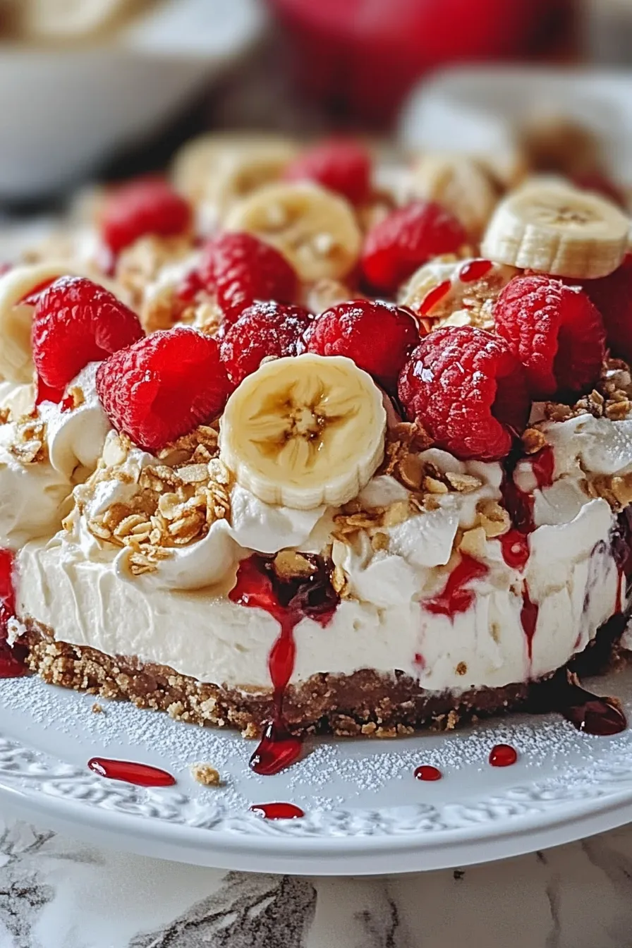 Heavenly No-Bake Banana Split Cheesecake - Newsile