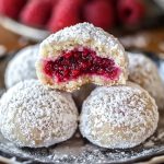 Raspberry Filled Almond Snowball Cookies - Newsile