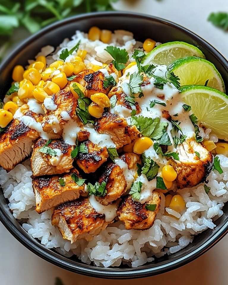 Street Corn Chicken Rice Bowl
