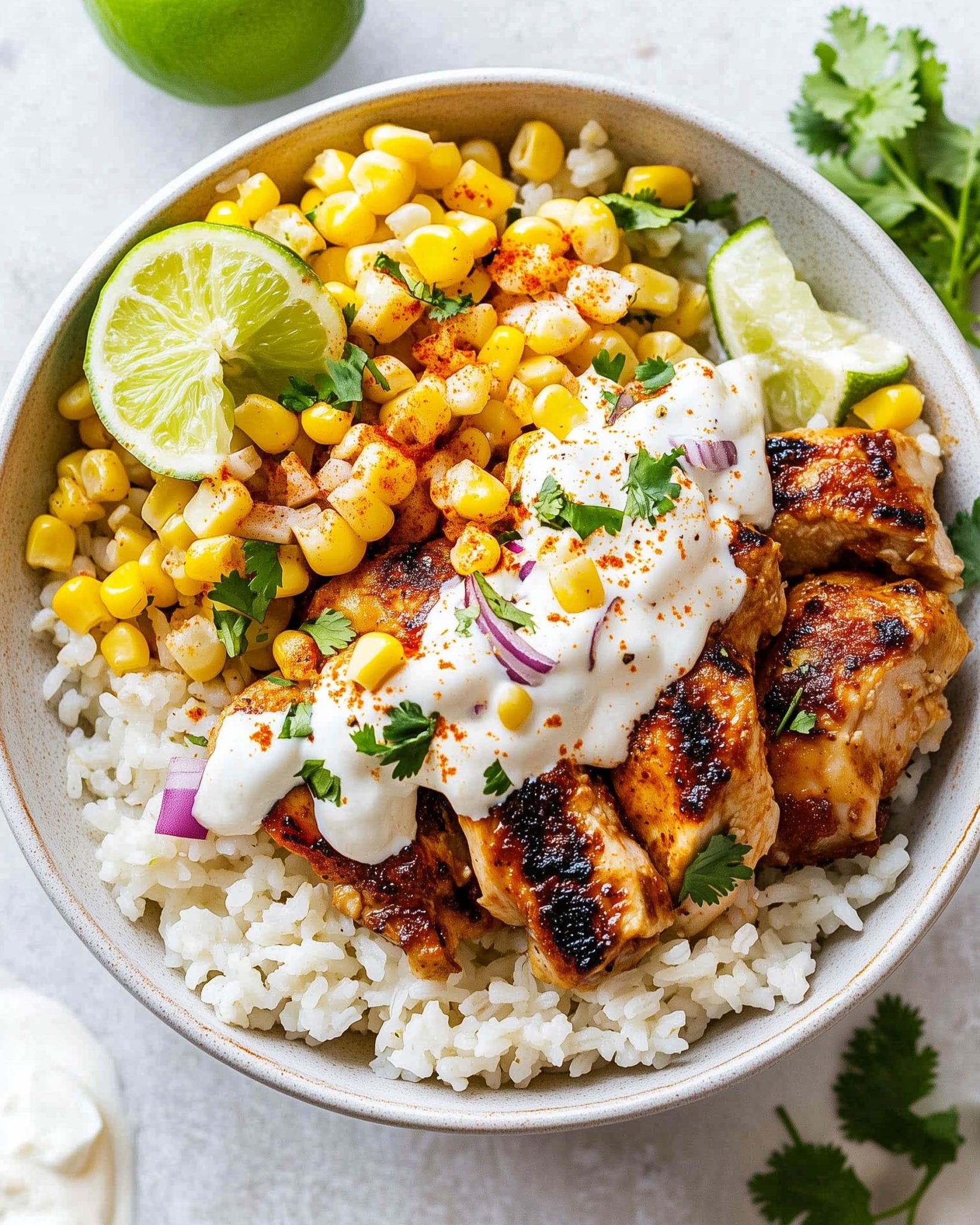 Street Corn Chicken Rice Bowl - Newsile