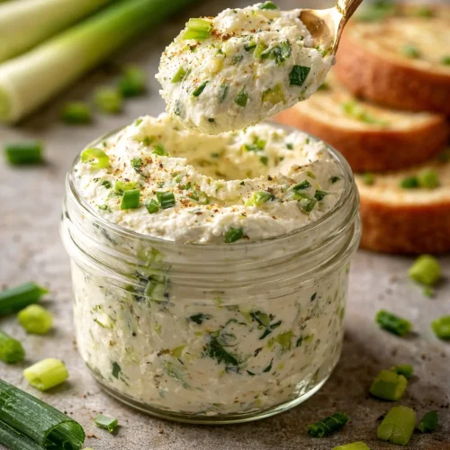 Garden Vegetable Spread made from fresh herbs and vegetables