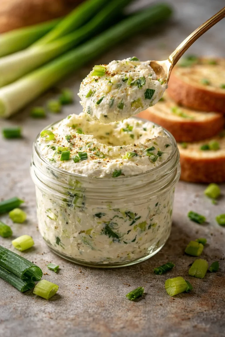 Garden Vegetable Spread made from fresh herbs and vegetables